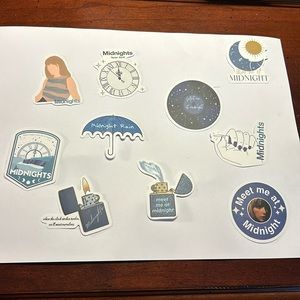 10 PCS Taylor Swift Stickers for Water Bottles, Waterproof Stickers